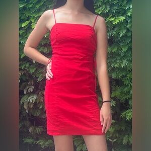 Red mini dress (Zara) brand new